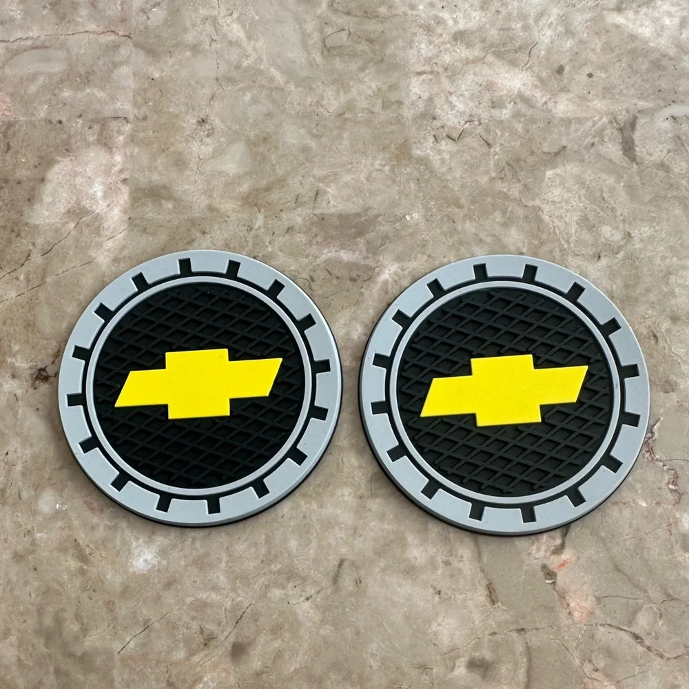 logo car coaster set of 2